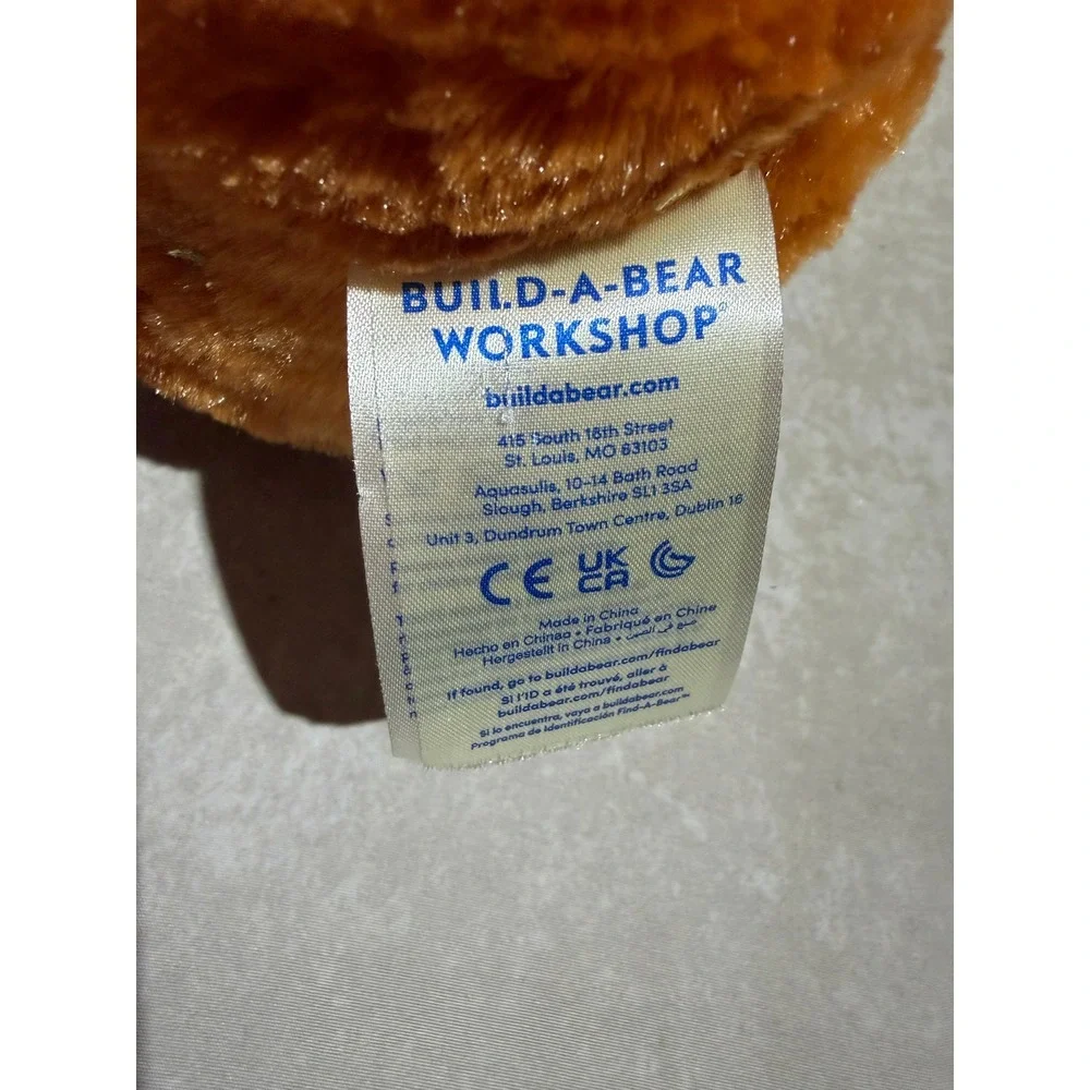Build-A-Bear Pumpkin Sparkle Pawlette Glitter Bunny Rabbit Plush‎ Stuffed Animal